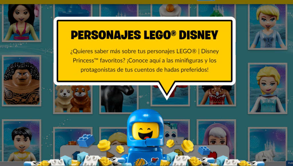 Marketing de contenidos en la web de LEGO para niños